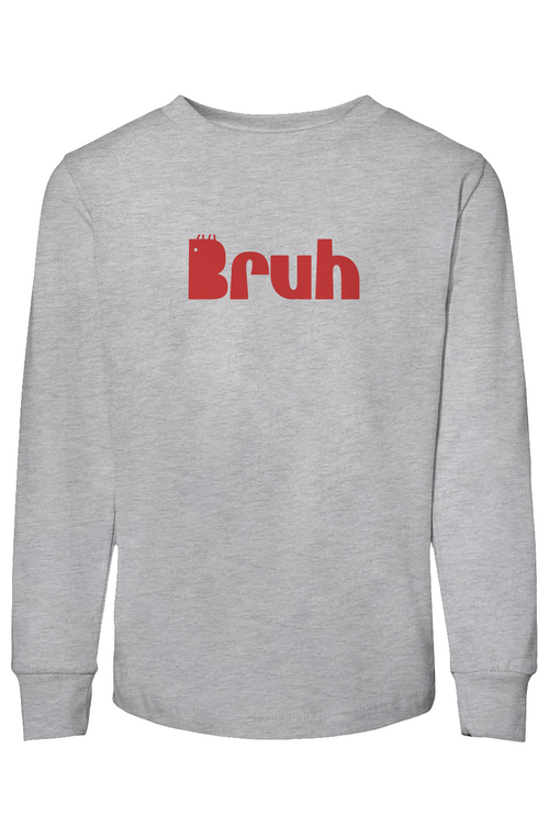 Bruh Toddler Jersey Long Sleeve