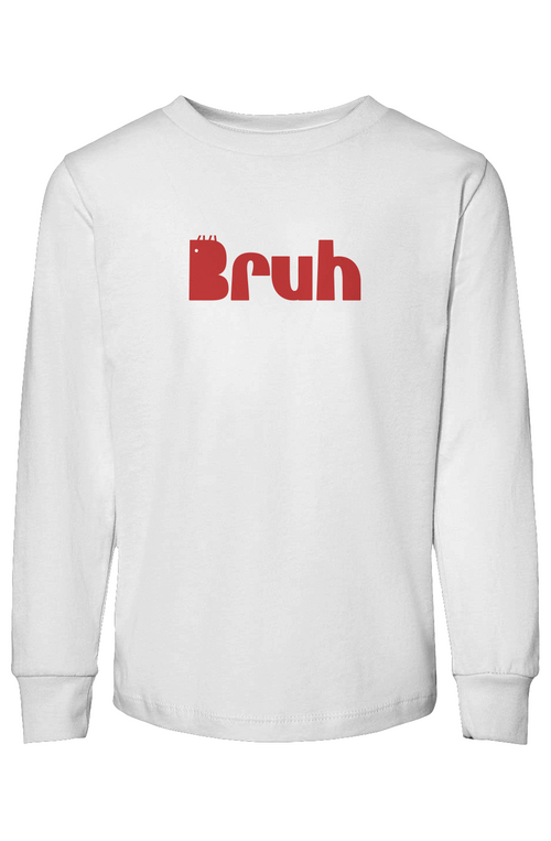 Bruh Toddler Jersey Long Sleeve