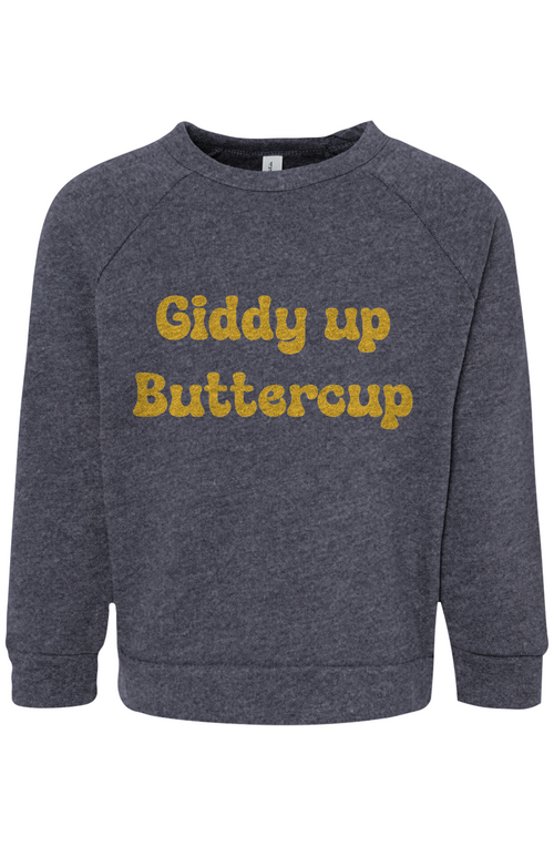 Giddy up - Toddler Raglan Sweatshirt