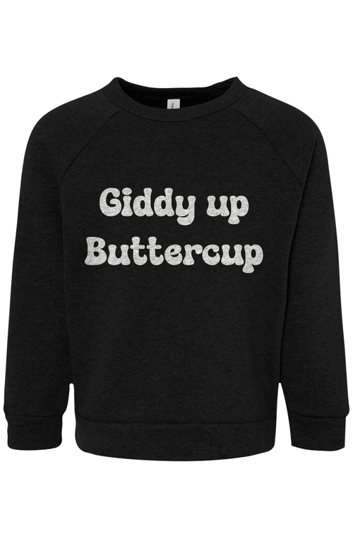 Giddy up - Toddler Raglan Sweatshirt