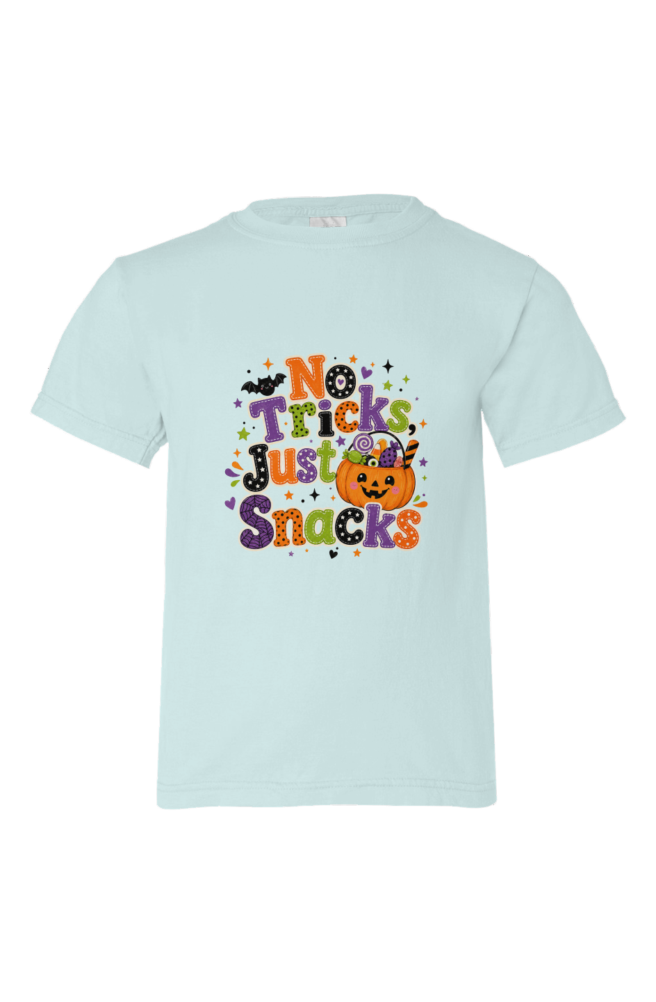 No Tricks Just Snacks Organic Kids T Shirt