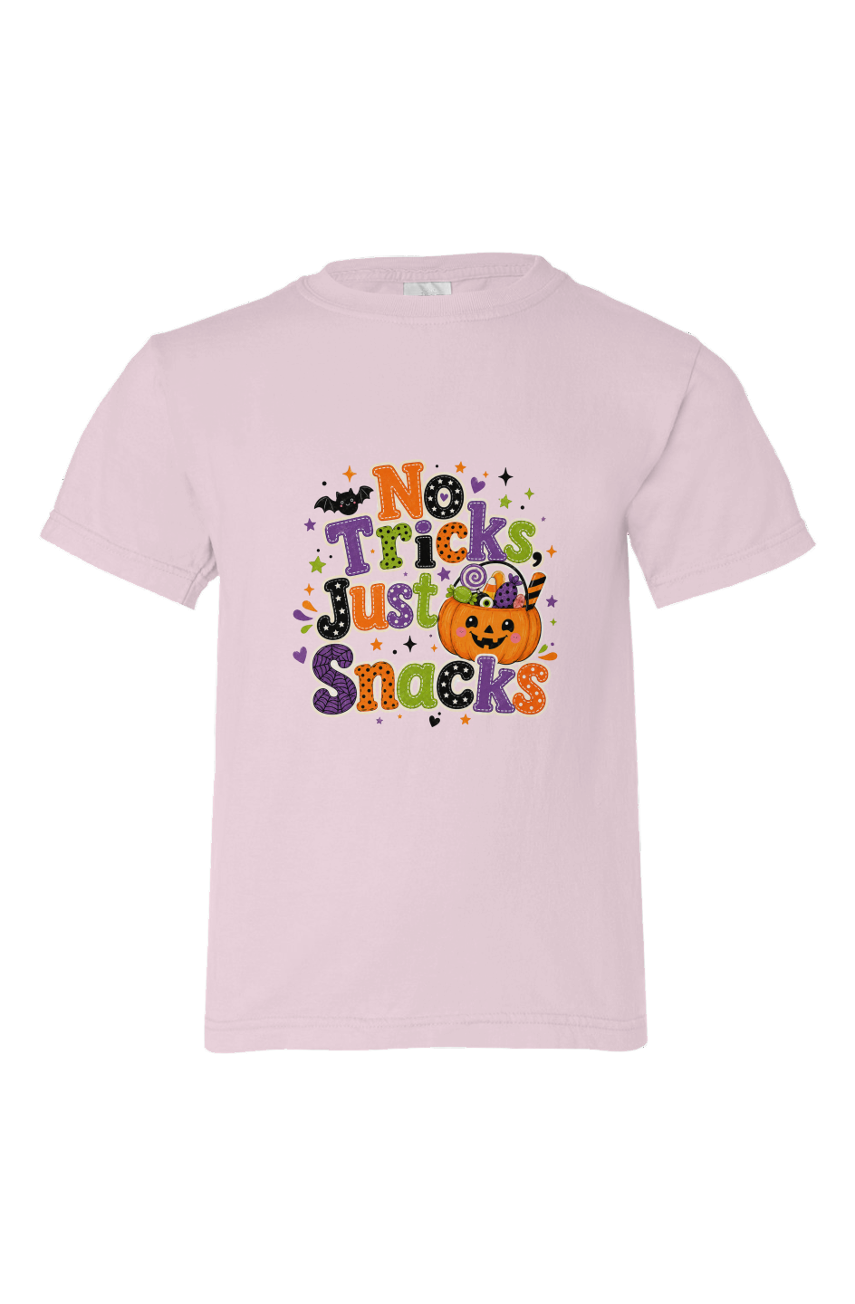 No Tricks Just Snacks Organic Kids T Shirt