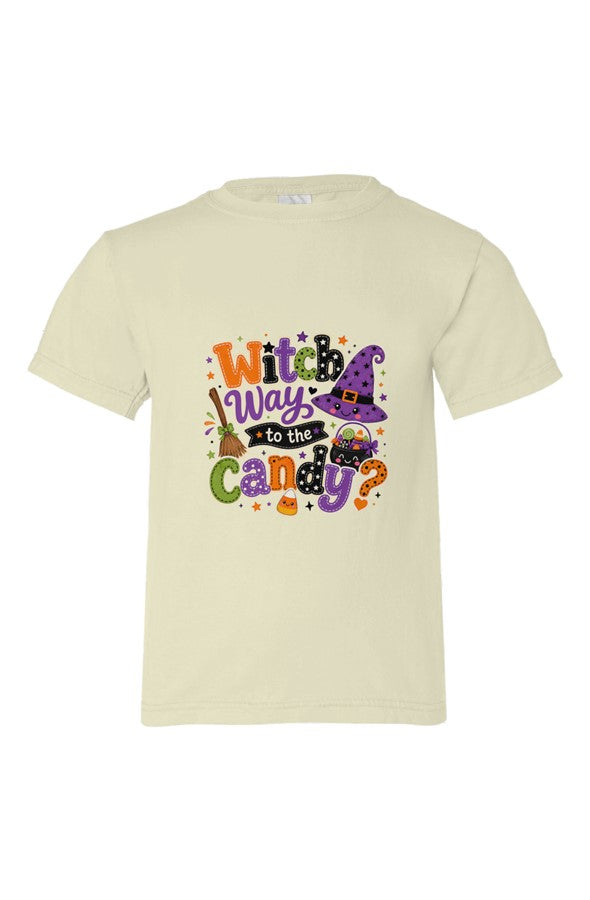 Witch Way Organic Kids T Shirt