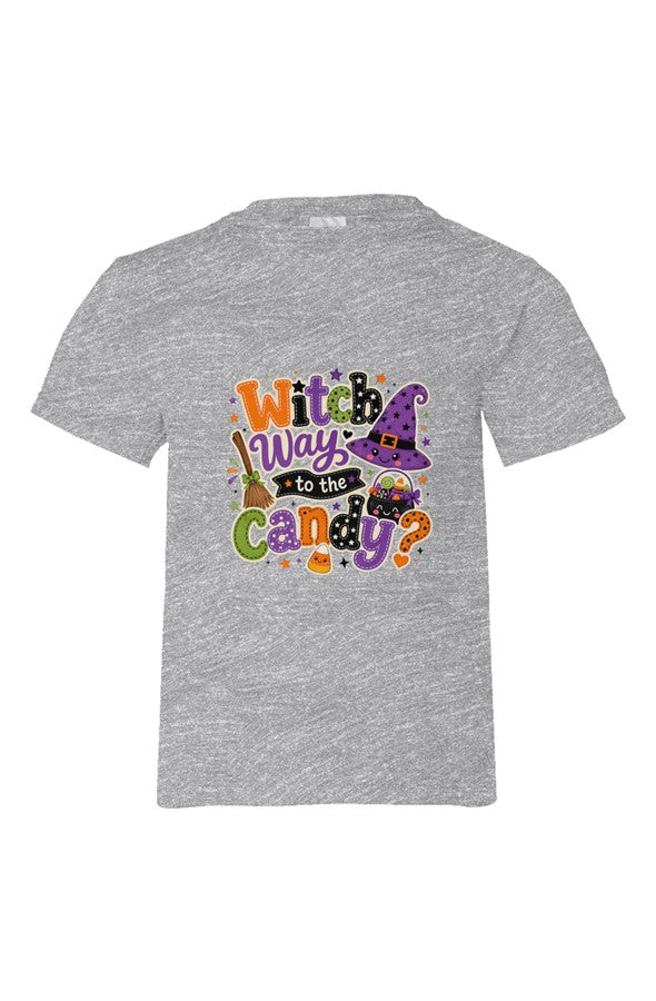 Witch Way Organic Kids T Shirt