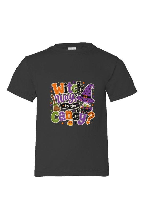 Witch Way Organic Kids T Shirt