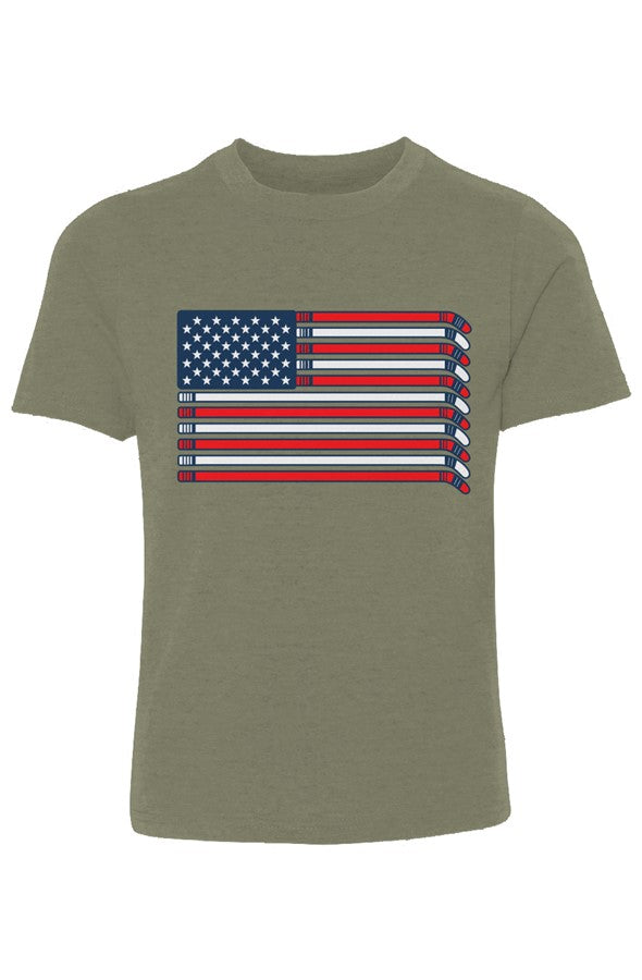Hockey Flag Youth Cotton Crew
