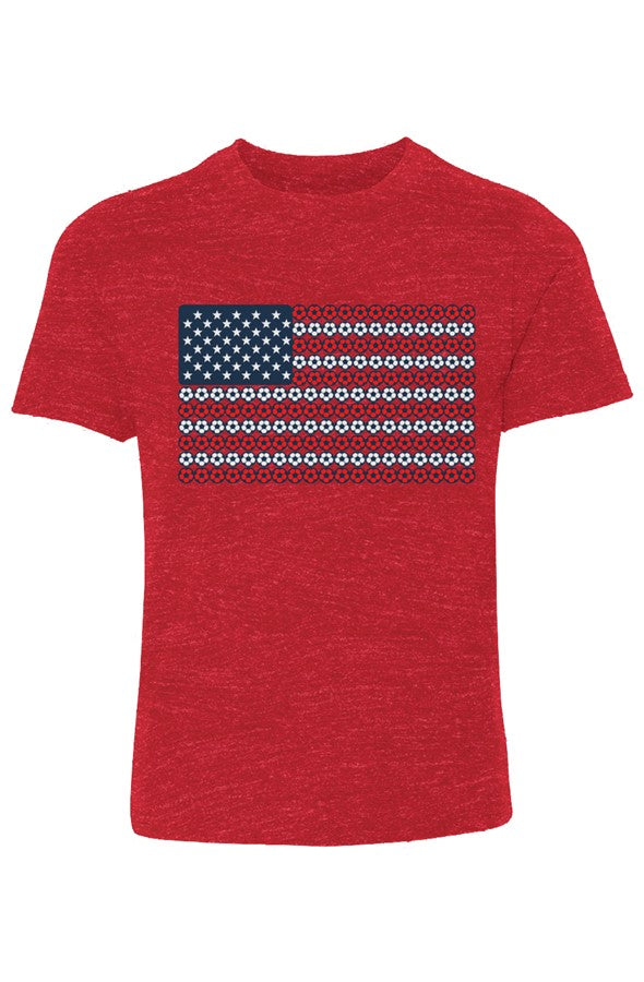 Soccer Flag Youth Cotton Crew