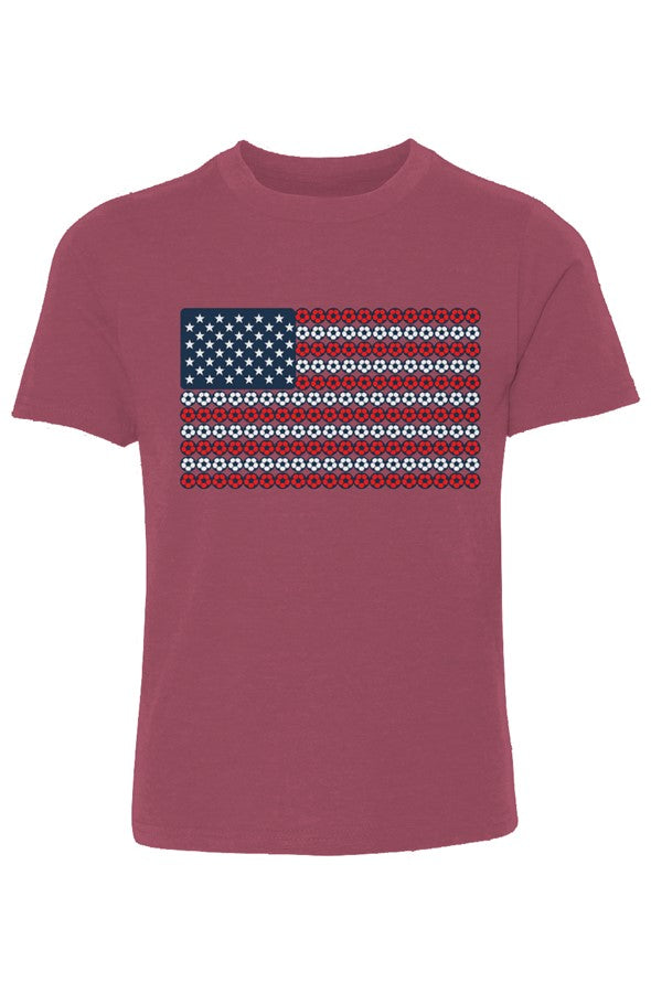 Soccer Flag Youth Cotton Crew