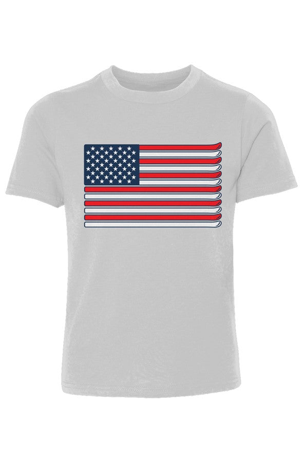 Ski Flag Youth Cotton Crew