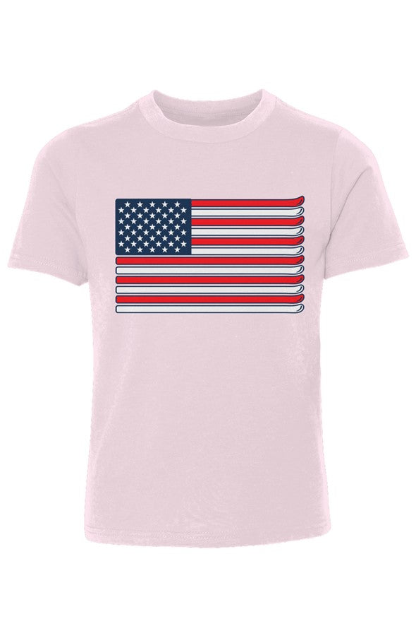 Ski Flag Youth Cotton Crew