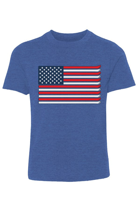 Ski Flag Youth Cotton Crew