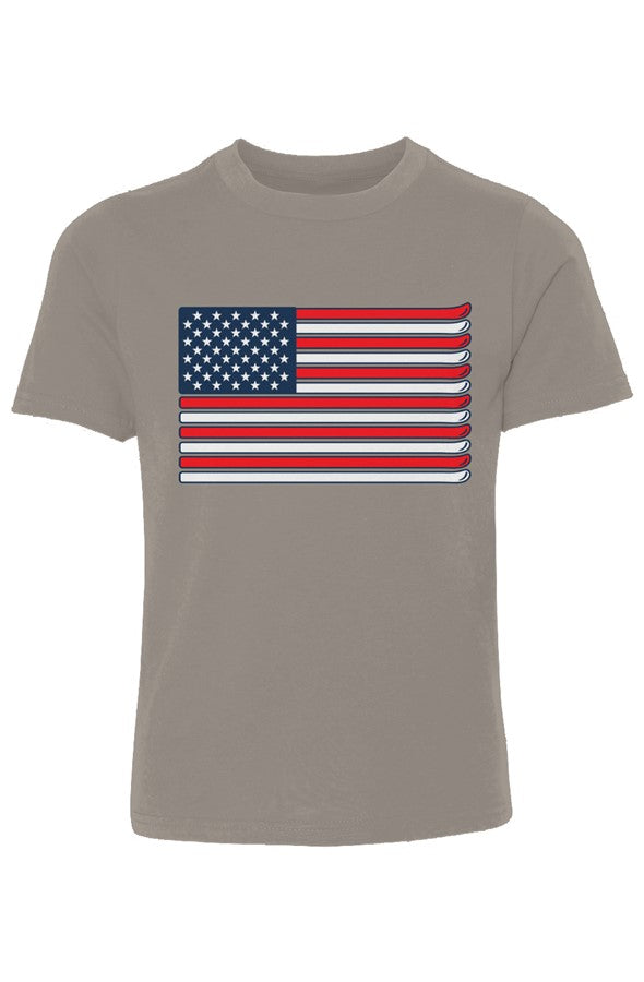 Ski Flag Youth Cotton Crew
