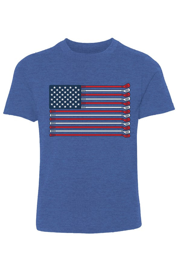 Golf Flag Youth Cotton Crew