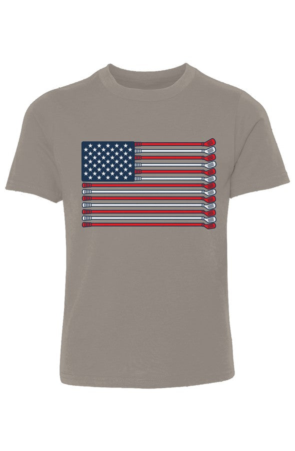 Golf Flag Youth Cotton Crew