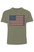Lacrosse Flag Youth Cotton Crew