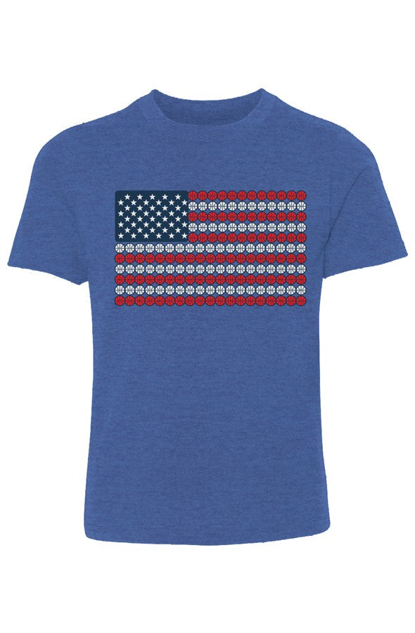 Basketball Flag Youth Cotton Crew