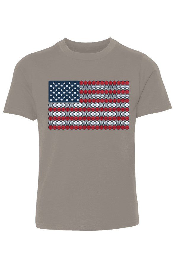 Basketball Flag Youth Cotton Crew