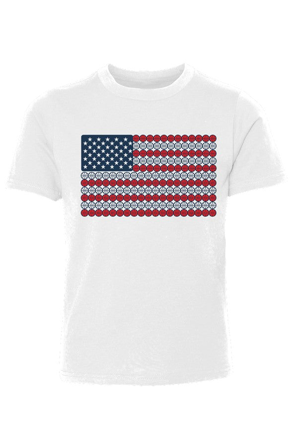 Basketball Flag Youth Cotton Crew