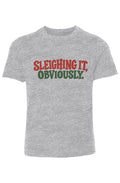 Sleighing It Youth Cotton Crew