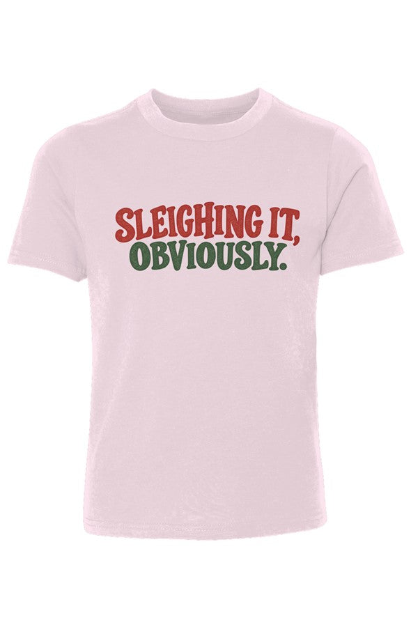 Sleighing It Youth Cotton Crew