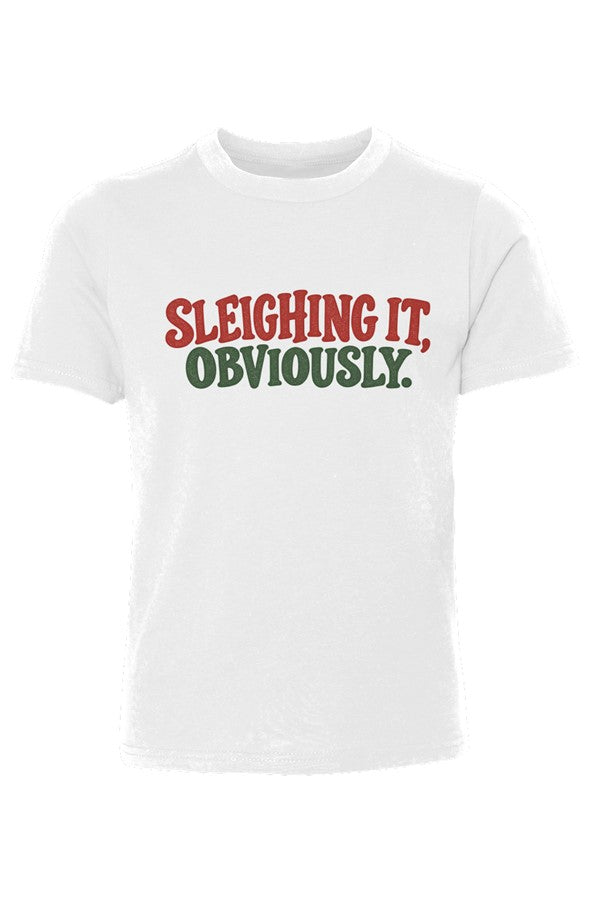 Sleighing It Youth Cotton Crew