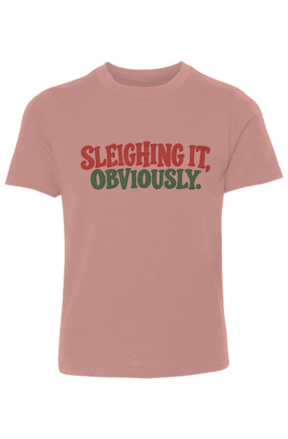 Sleighing It Youth Cotton Crew