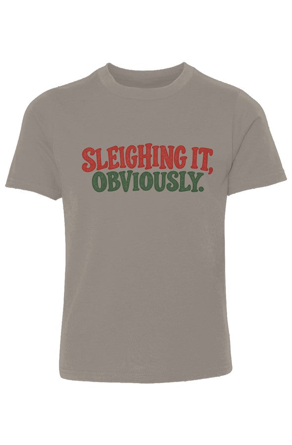 Sleighing It Youth Cotton Crew