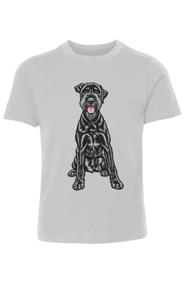 Giant Schnauzer Youth Cotton Crew