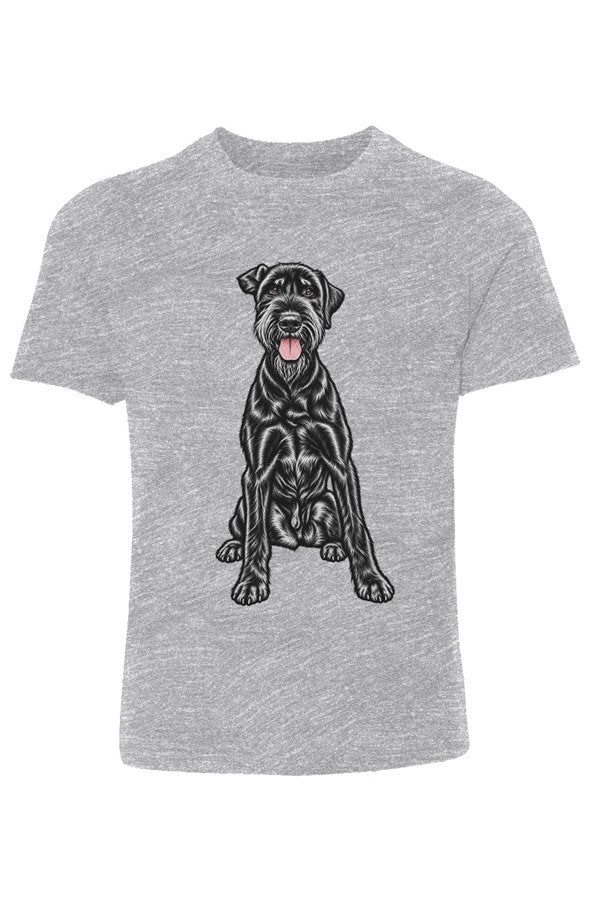 Giant Schnauzer Youth Cotton Crew