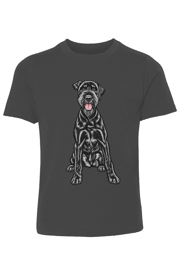 Giant Schnauzer Youth Cotton Crew