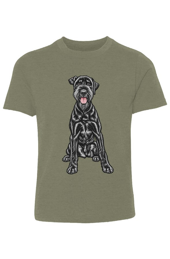 Giant Schnauzer Youth Cotton Crew