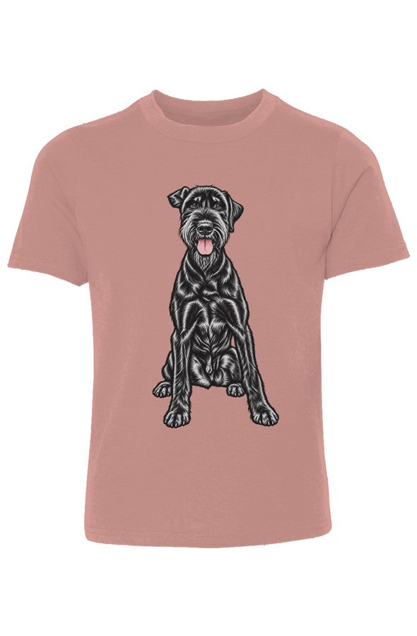 Giant Schnauzer Youth Cotton Crew