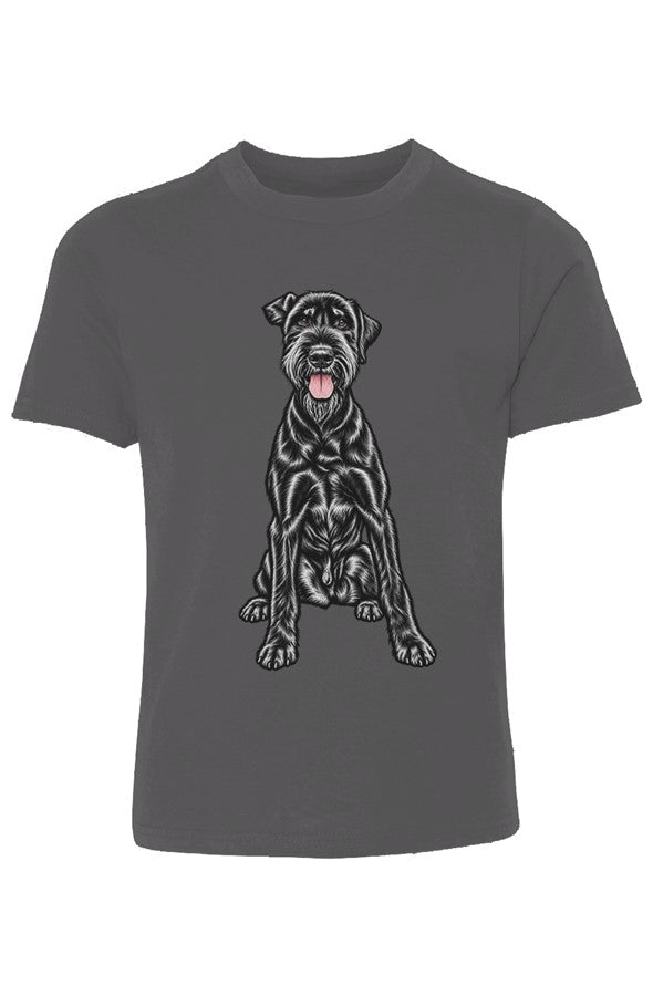 Giant Schnauzer Youth Cotton Crew