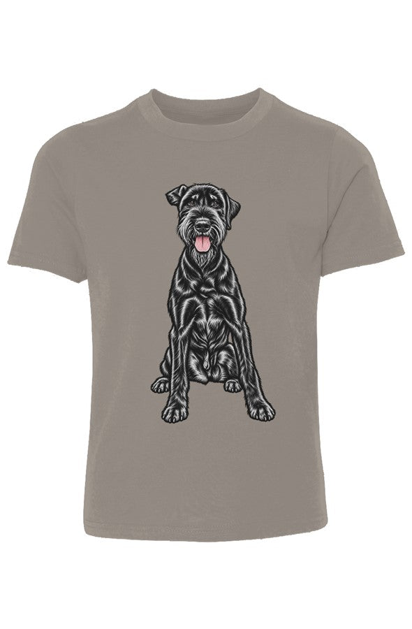 Giant Schnauzer Youth Cotton Crew