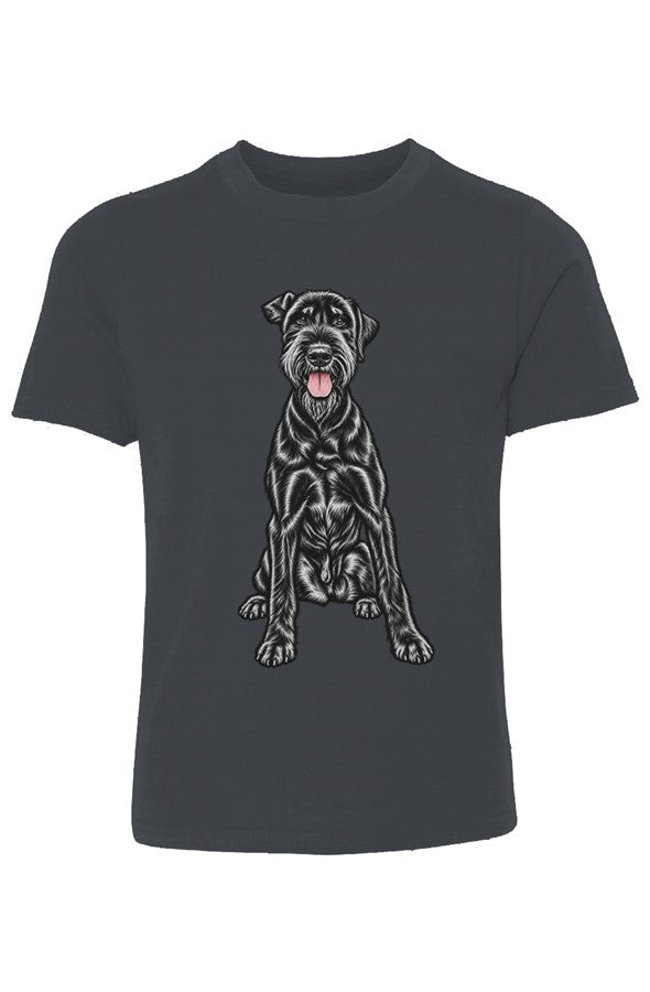 Giant Schnauzer Youth Cotton Crew