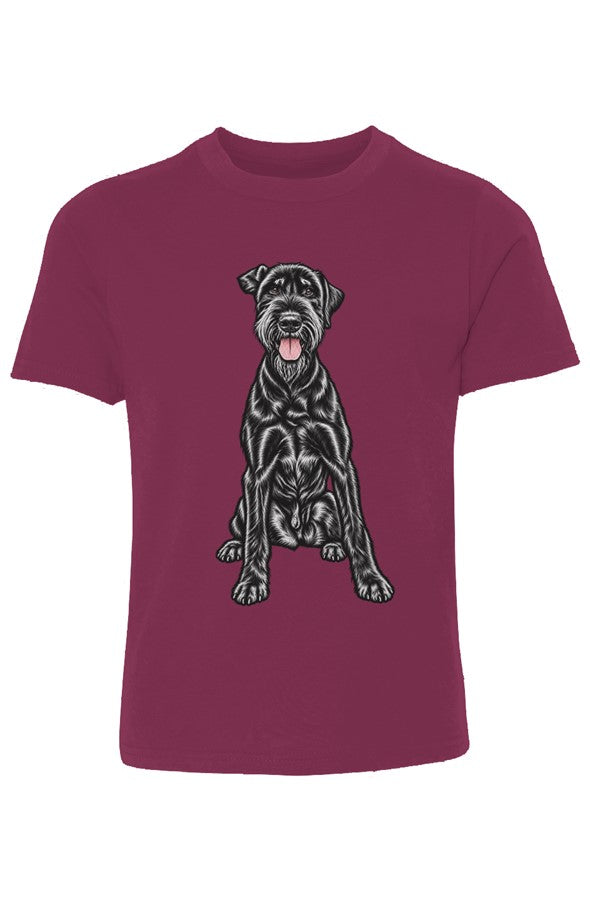 Giant Schnauzer Youth Cotton Crew