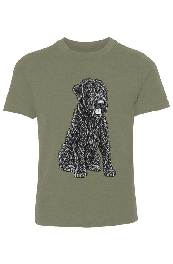 Giant Schnauzer Youth Cotton Crew