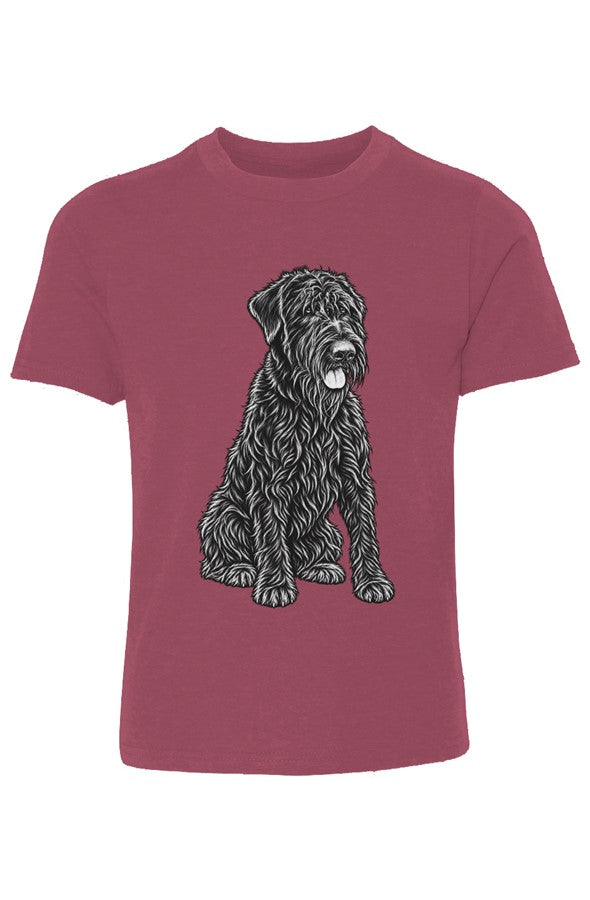 Giant Schnauzer Youth Cotton Crew