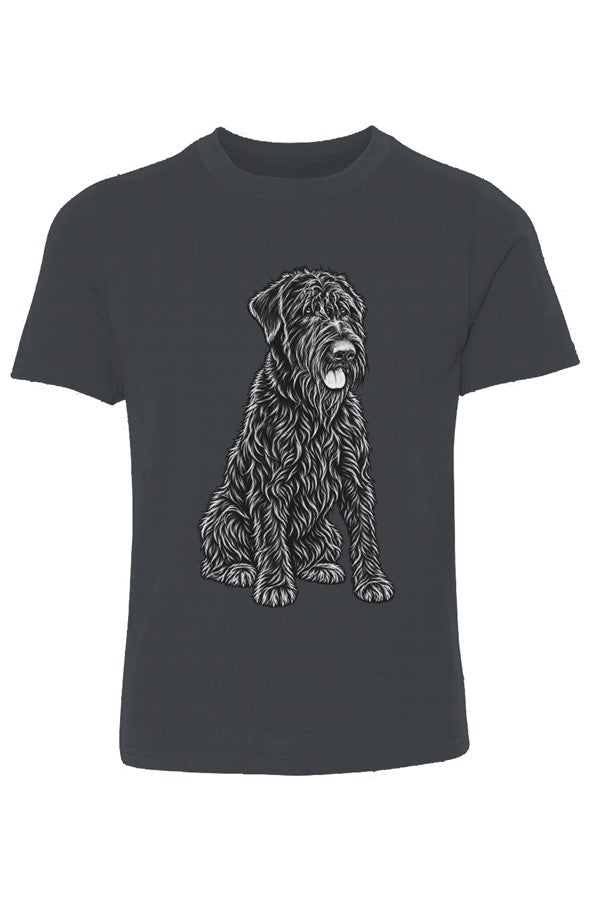 Giant Schnauzer Youth Cotton Crew