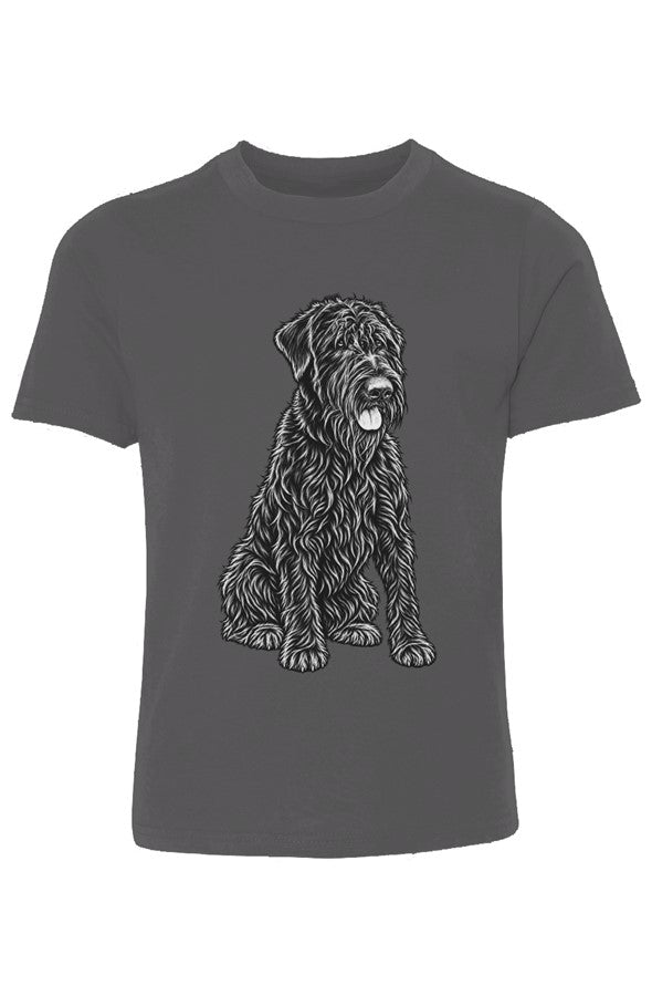 Giant Schnauzer Youth Cotton Crew