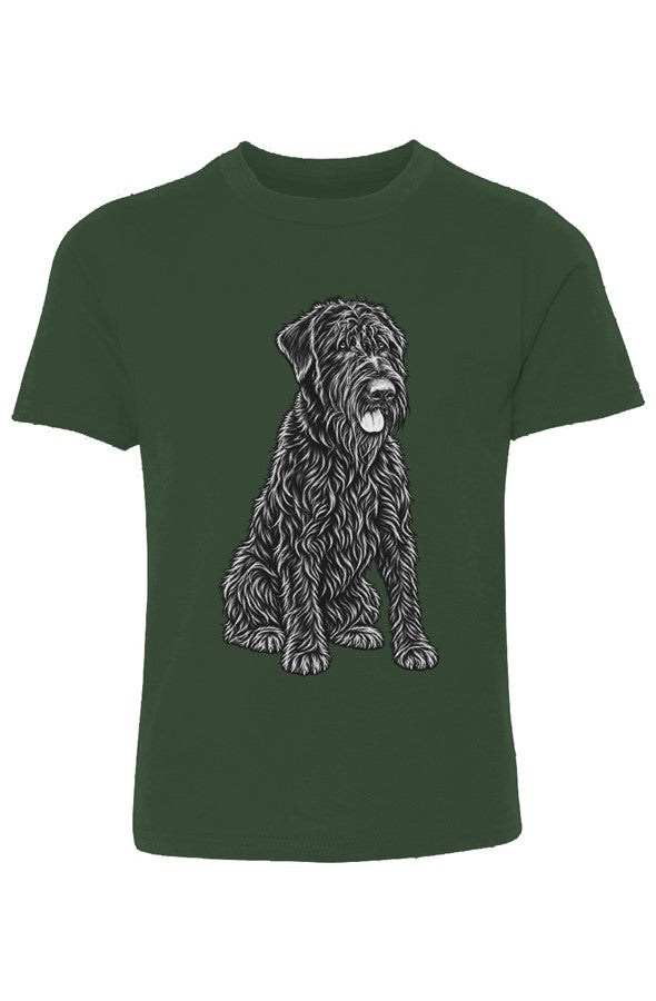 Giant Schnauzer Youth Cotton Crew